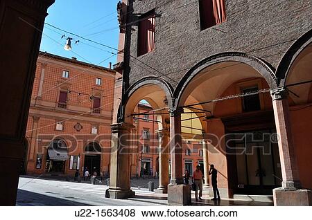 Bologna (Italy): the corner of via Farini with piazza Galvani, by Caff? Zanarini View Large Photo Image Stock Photo - Bologna (Italy): the corner of via Farini with piazza Galvani, by Caff? Zanarini. Fotosearch