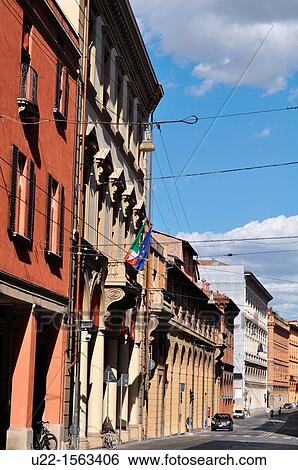 Stock Photograph - Bologna (Italy): via Farini. Fotosearch