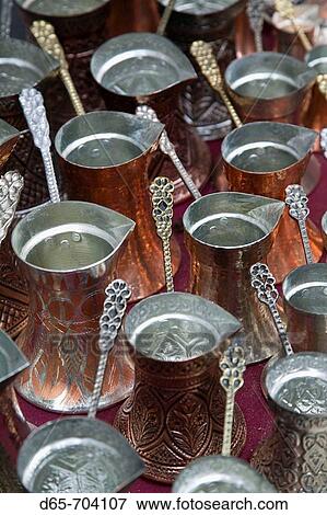 Bosnia Hercegovina. Sarajevo. Bascarsija Ottoman Era Old Town. Coffee Pots View Large Photo Image Stock Photo - Bosnia Hercegovina. Sarajevo. Bascarsija Ottoman Era Old Town. Coffee Pots. Fotosearch