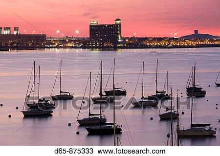Boston Harbor and Logan Airport at dawn, Boston, Massachusetts, USA View Large Photo Image Stock Image - Boston Harbor and Logan Airport at dawn, Boston, Massachusetts, USA. Fotosearch