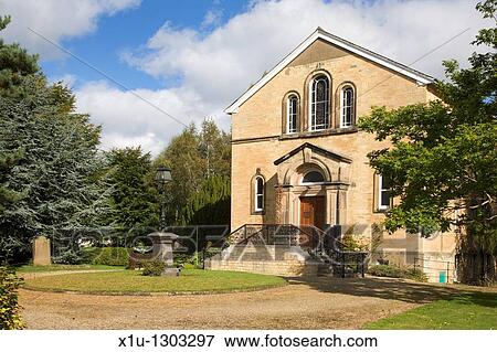 Stock Photo - Boston Spa Methodist Church, Boston Spa, West Yorkshire, England.. Fotosearch