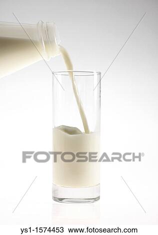 Bottle and Glass of Milk against White Background View Large Photo Image Stock Image - Bottle and Glass of Milk against White Background. Fotosearch