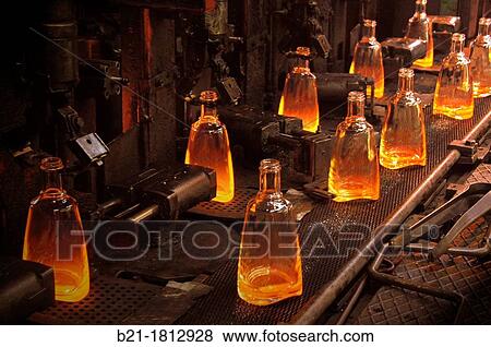 Bottles making at the Saverglass factory, Feuquieres, Oise, Picardy, France View Large Photo Image Stock Photo - Bottles making at the Saverglass factory, Feuquieres, Oise, Picardy, France. Fotosearch