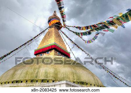 Boudhanath stupa, Kathmandu, Nepal. View Large Photo Image Stock Photography - Boudhanath stupa, Kathmandu, Nepal.. Fotosearch