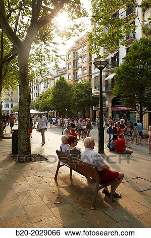 Boulevard. Donostia. San Sebastian. Gipuzkoa. Basque Country. Spain. View Large Photo Image Stock Photograph - Boulevard. Donostia. San Sebastian. Gipuzkoa. Basque Country. Spain.. Fotosearch