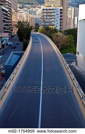 Stock Photo - Boulevard du Larvotto, Principality of Monaco, Europe. Fotosearch