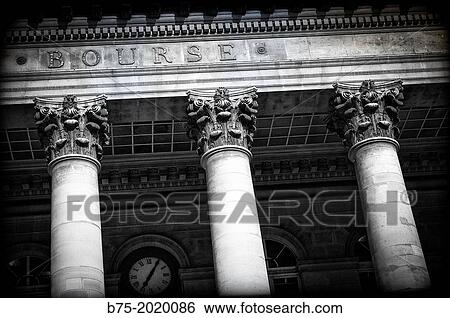 Bourse of Paris, classical building with Corinthian columns, Paris, France View Large Photo Image Stock Photograph - Bourse of Paris, classical building with Corinthian columns, Paris, France. Fotosearch