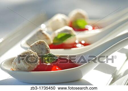 Boursin cheese, mint and marmalade in a spoon. View Large Photo Image Stock Image - Boursin cheese, mint and marmalade in a spoon.. Fotosearch