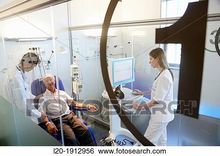 Stock Photograph - Box chemotherapy, Onkologikoa Hospital, Oncology Institute, Case Center for prevention, diagnosis and treatment of cancer, Donostia, San Sebastian, Gipuzkoa, Basque Country, Spain. Fotosearch