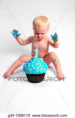Boy and Cake2 View Large Photo Image Stock Photo - Boy and Cake2. Fotosearch