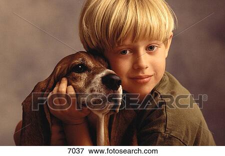 Boy and dog View Large Photo Image Stock Photo - Boy and dog. Fotosearch