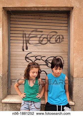 Boy and girl chatting View Large Photo Image Stock Image - Boy and girl chatting. Fotosearch