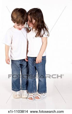 Boy and girl, together View Large Photo Image Picture - Boy and girl, together. Fotosearch