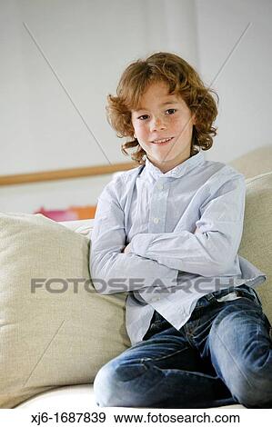 Boy at home View Large Photo Image Stock Photo - Boy at home. Fotosearch