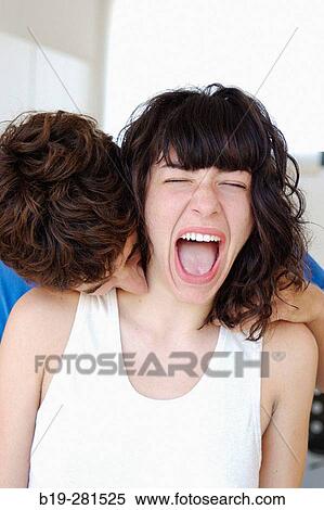 Boy bitting girl's neck View Large Photo Image Stock Photography - Boy bitting girl's neck. Fotosearch