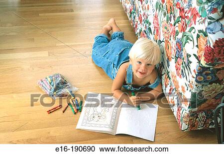 Boy coloring View Large Photo Image Stock Image - Boy coloring. Fotosearch