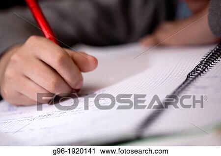 Boy doing the homeworks View Large Photo Image Stock Image - Boy doing the homeworks. Fotosearch
