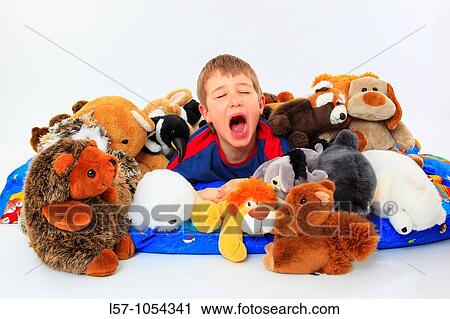 boy in bed with toy animals, studio, Oetwil am See, Zuerich, Switzerland View Large Photo Image Stock Image - boy in bed with toy animals, studio, Oetwil am See, Zuerich, Switzerland. Fotosearch