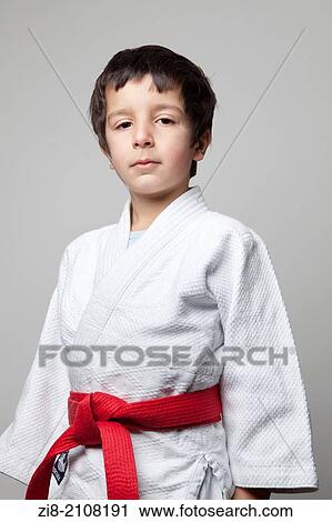 Stock Image - Boy in kimono.. Fotosearch