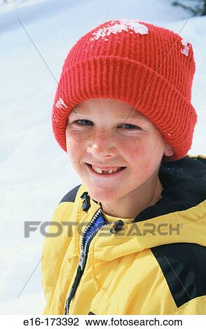 Boy in snow View Large Photo Image Stock Image - Boy in snow. Fotosearch