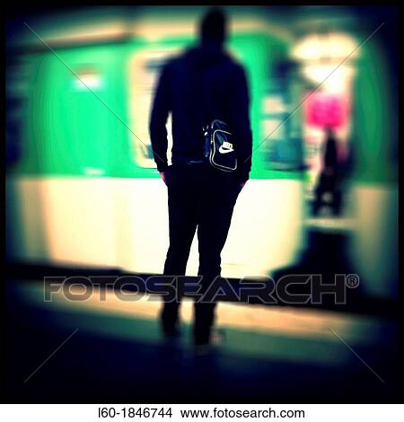 Boy in subway station, Metro in Paris, France View Large Photo Image Picture - Boy in subway station, Metro in Paris, France. Fotosearch