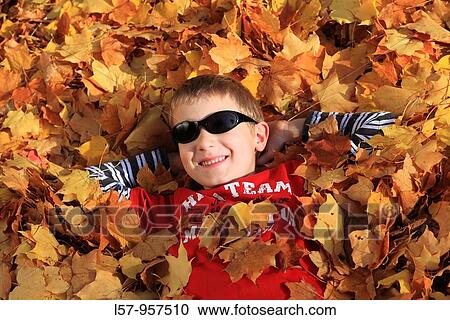 boy lying in pile of leaves, fall Zuerich, Switzerland View Large Photo Image Stock Image - boy lying in pile of leaves, fall Zuerich, Switzerland. Fotosearch