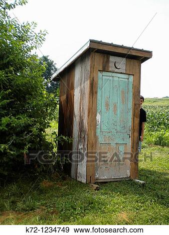 Boy Peeking Around Outhouse View Large Photo Image Stock Photo - Boy Peeking Around Outhouse. Fotosearch