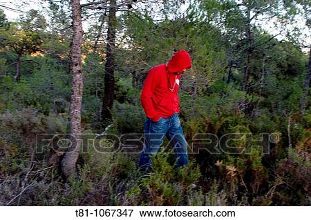 Stock Photo - boy thinking. Fotosearch