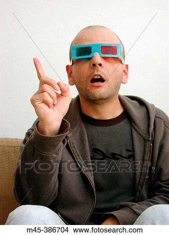 Boy with 3-D glasses View Large Photo Image Picture - Boy with 3-D glasses. Fotosearch