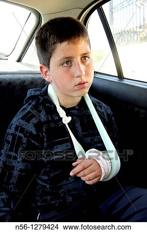 Boy with broken arm View Large Photo Image Picture - Boy with broken arm. Fotosearch