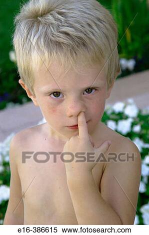 boy with finger up his nose View Large Photo Image Stock Photography - boy with finger up his nose. Fotosearch