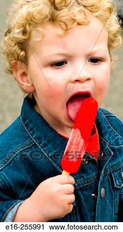 Boy with popsicle View Large Photo Image Stock Image - Boy with popsicle. Fotosearch