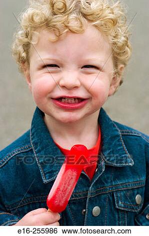 Boy with popsicle View Large Photo Image Stock Photograph - Boy with popsicle. Fotosearch
