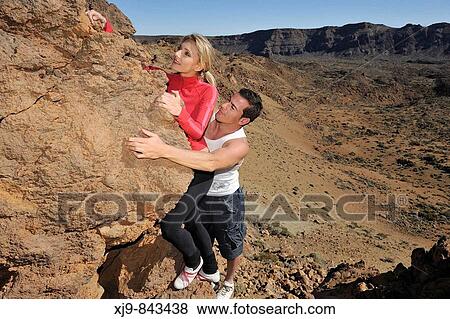 Boys who climb the volcano Teide. View Large Photo Image Stock Photo - Boys who climb the volcano Teide.. Fotosearch