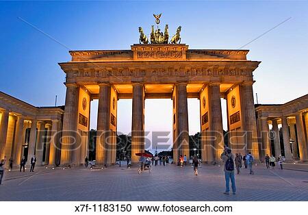 Stock Image - Brandenburg gate Berlin Germany. Fotosearch