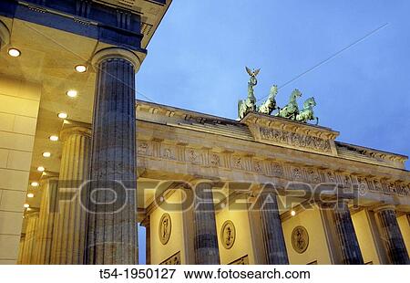 Brandenburg Gate in Berlin View Large Photo Image Stock Photo - Brandenburg Gate in Berlin. Fotosearch