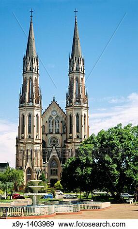 Brazil, South America Cathedral of the city of Santa Cruz do Sul View Large Photo Image Stock Photo - Brazil, South America Cathedral of the city of Santa Cruz do Sul. Fotosearch