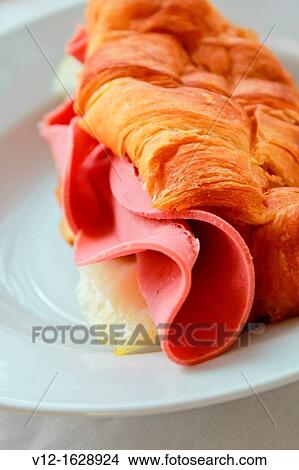 Breakfast croissant View Large Photo Image Picture - Breakfast croissant. Fotosearch