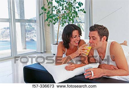 Breakfast in bed View Large Photo Image Stock Image - Breakfast in bed. Fotosearch