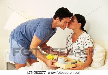 breakfast in bed View Large Photo Image Stock Photo - breakfast in bed. Fotosearch