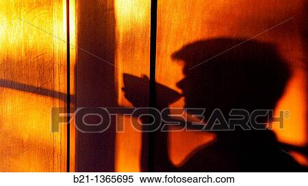Breakfast, shadow, woman drinking View Large Photo Image Stock Photography - Breakfast, shadow, woman drinking. Fotosearch