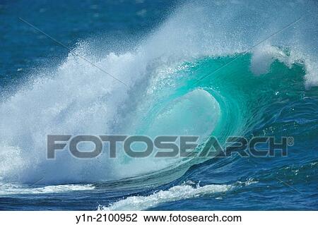 Breaking Wave, Atlantic Ocean, Portugal. View Large Photo Image Stock Image - Breaking Wave, Atlantic Ocean, Portugal.. Fotosearch