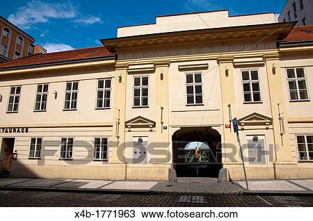 Stock Image - Bredovsky Dvur building housing British Council office Nove Mesto the new town Prague Czech Republic Europe. Fotosearch