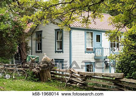 Picture - Breezy Bay Bed and Breakfast, a house built in 1892, on Saturna Island, Gulf Islands, BC, Canada.. Fotosearch