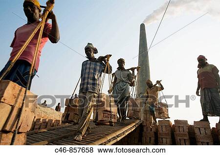 Brick factory near Kolkata. Ganges River. India. View Large Photo Image Stock Photo - Brick factory near Kolkata. Ganges River. India.. Fotosearch