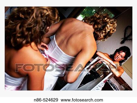 Stock Photo - Bridal party preparation. Fotosearch