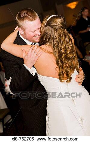 Stock Photography - Bride and Groom Dancing. Fotosearch