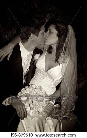 Bride and Groom Kissing View Large Photo Image Stock Image - Bride and Groom Kissing. Fotosearch