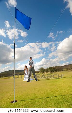 Stock Image - Bride and Groom Newlyweds. Fotosearch
