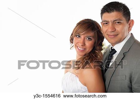 Stock Photograph - Bride and Groom Newlyweds. Fotosearch